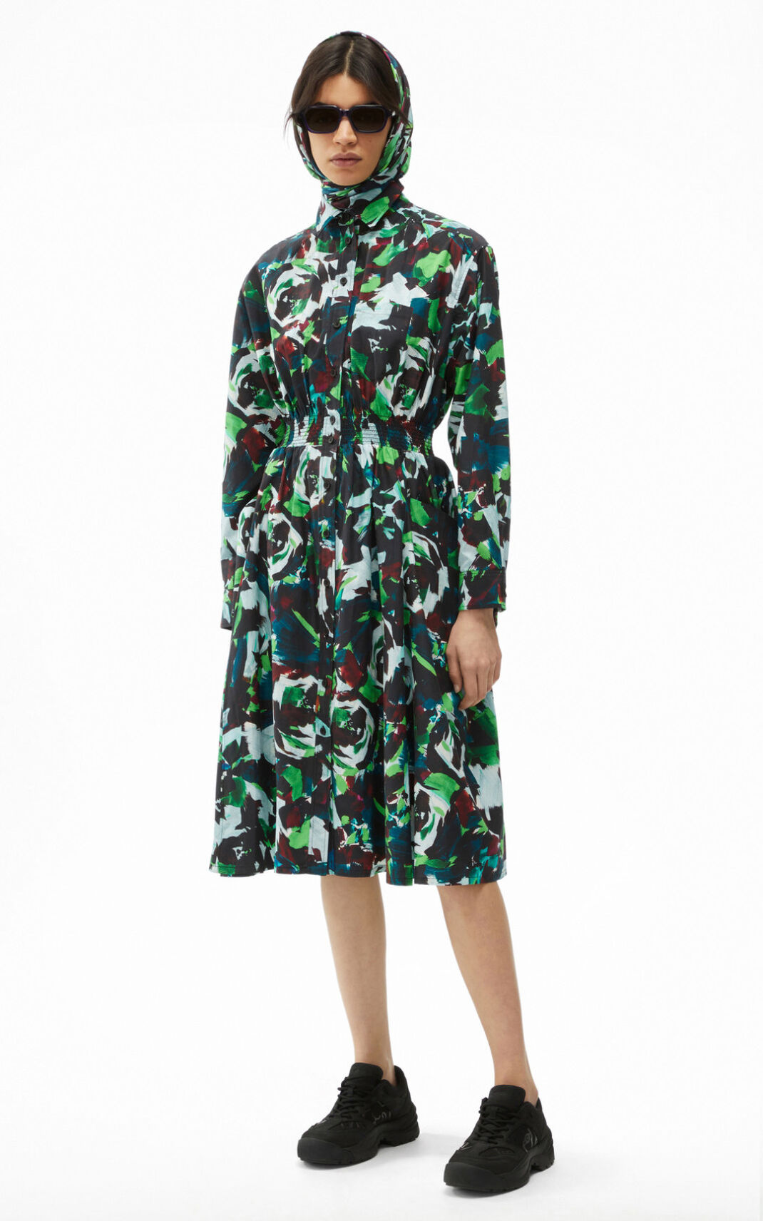 Vestidos Kenzo Archive Floral shirt Mujer Verde - SKU.5216224